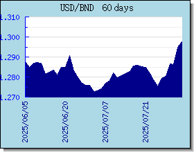 BND Currency Exchange Rates Chart and Graph